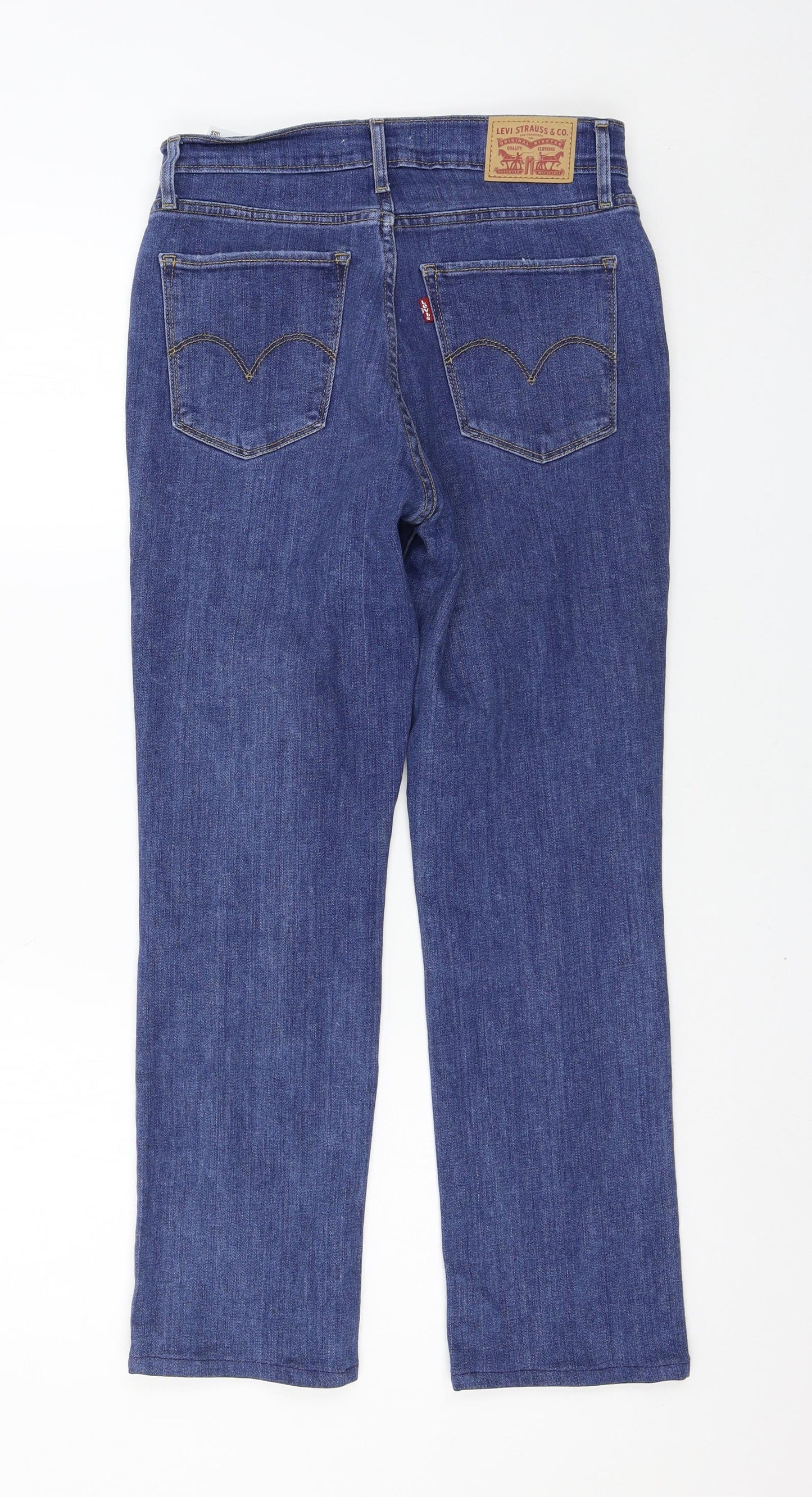 Levi Strauss & Co Womens Blue   Straight Jeans Size 28 L25 in