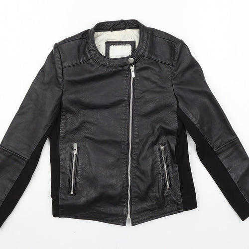 Mango Girls Black   Jacket  Size 9-10 Years
