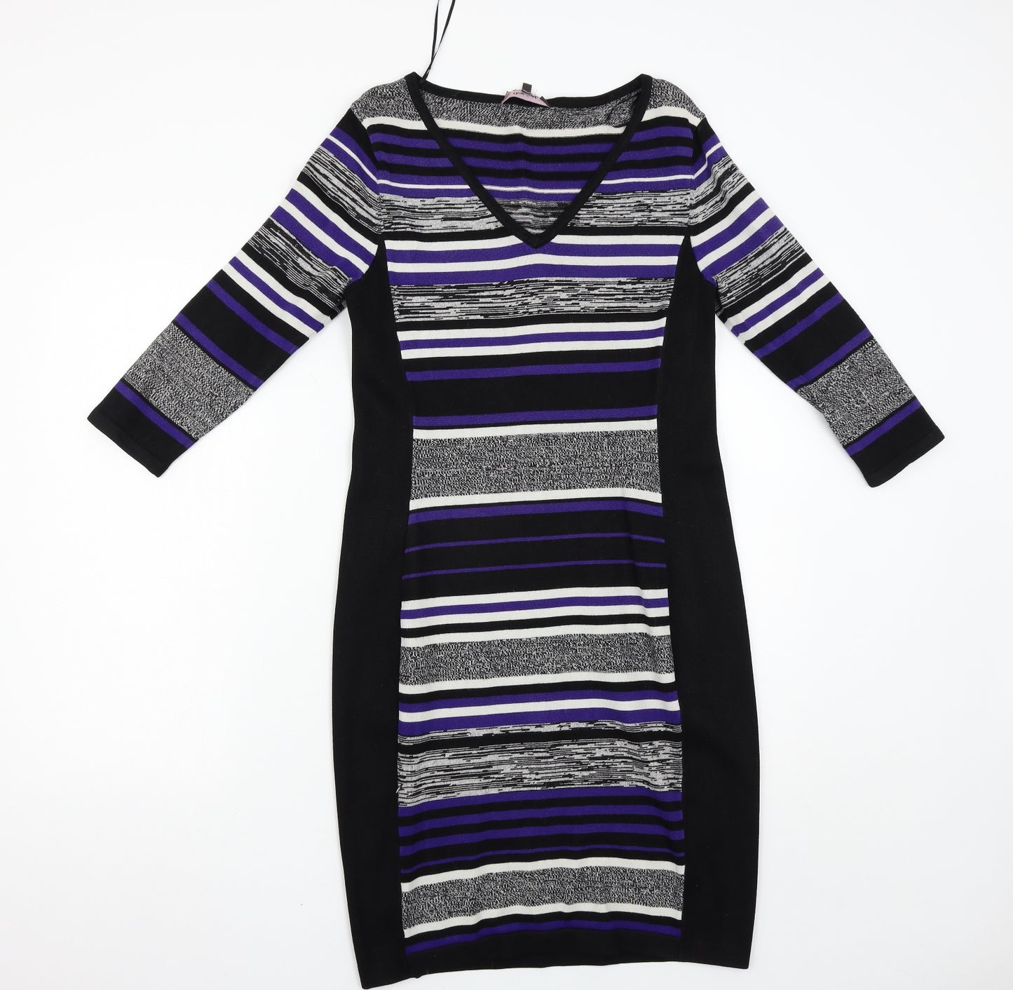 Phase Eight Womens Multicoloured Striped  Jumper Dress  Size 12