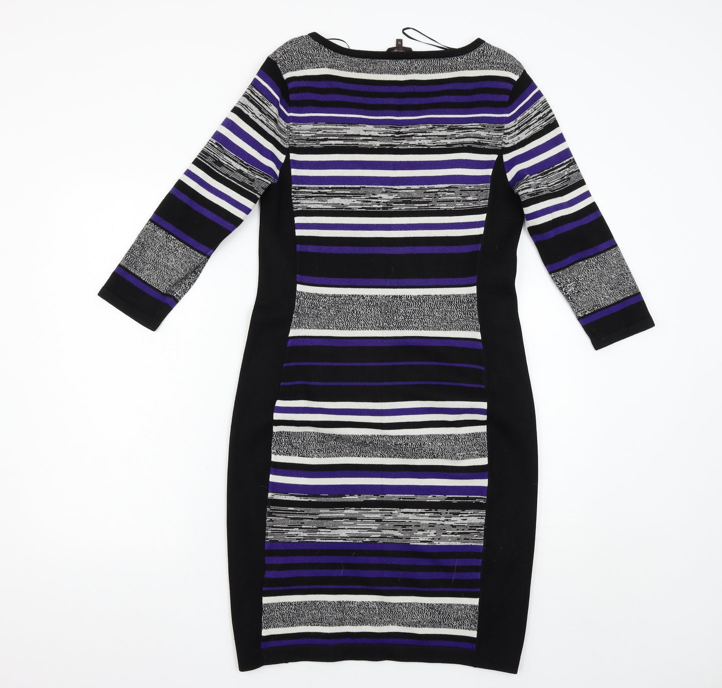 Phase Eight Womens Multicoloured Striped  Jumper Dress  Size 12
