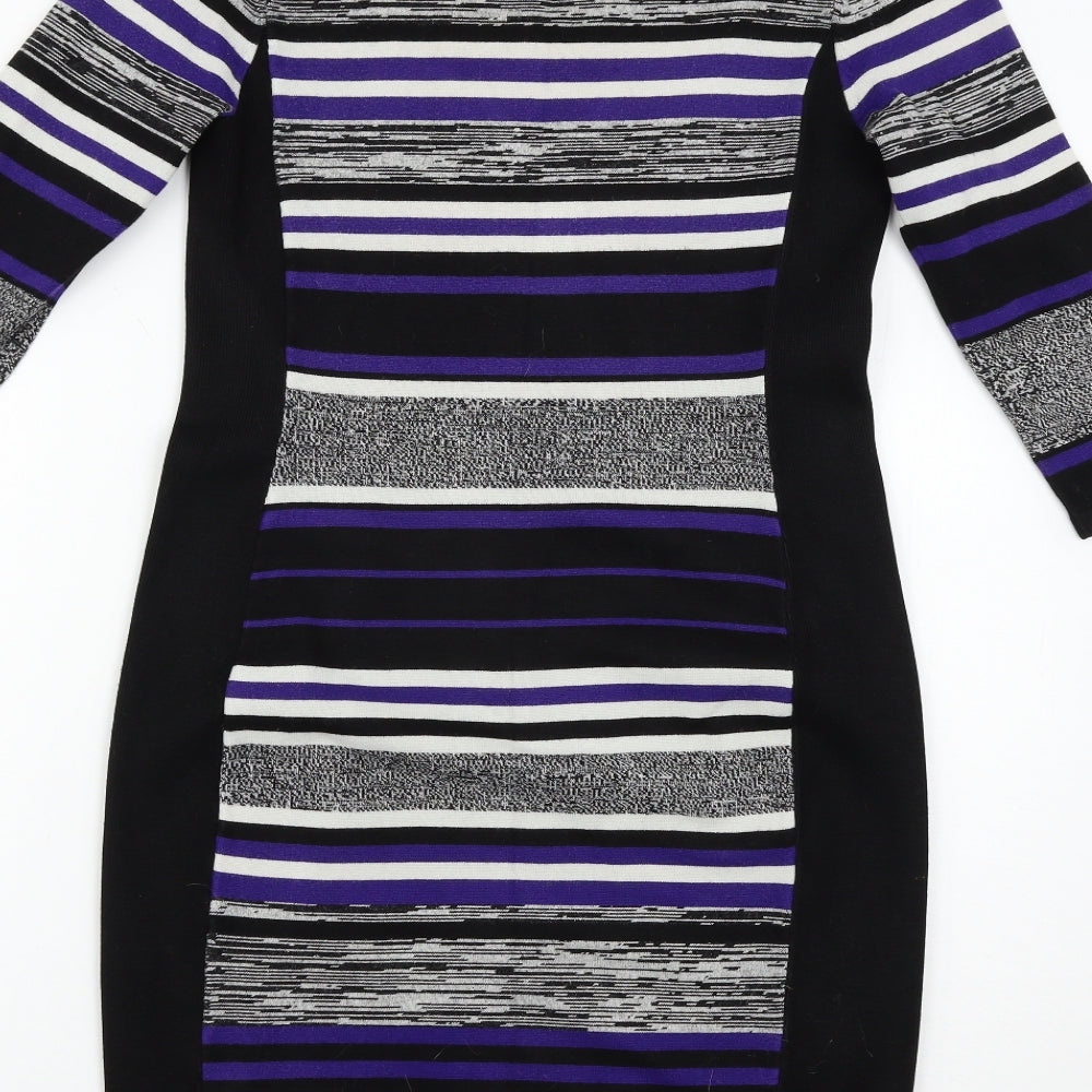 Phase Eight Womens Multicoloured Striped  Jumper Dress  Size 12