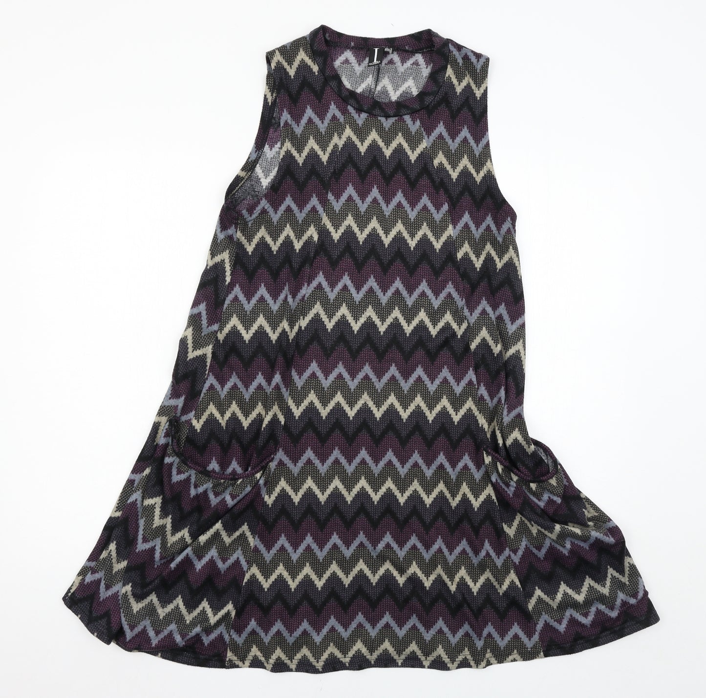 IZABEL Womens Multicoloured Striped  Jumper Dress  Size 10