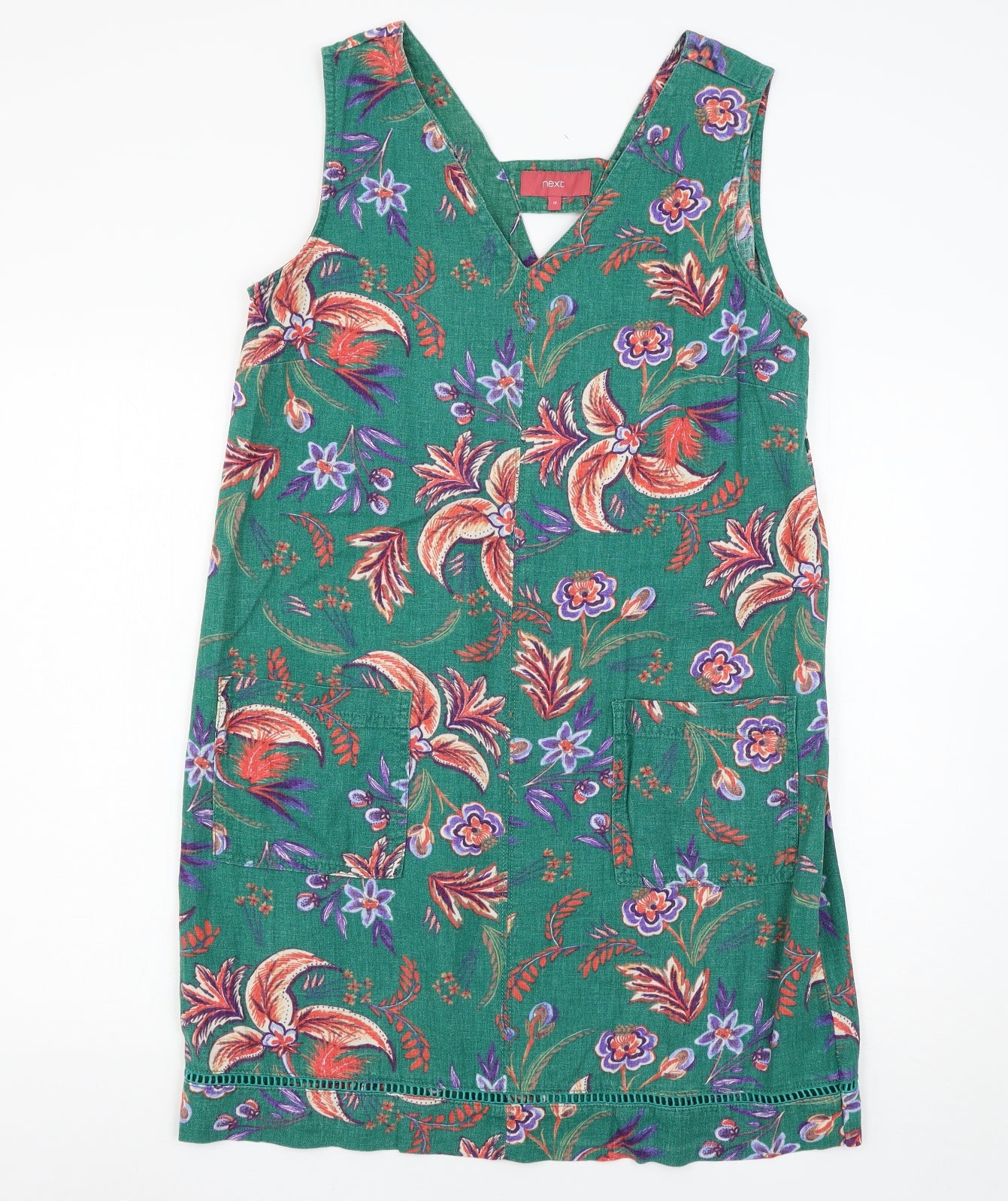 NEXT Womens Multicoloured Fair Isle  Tank Dress  Size 12