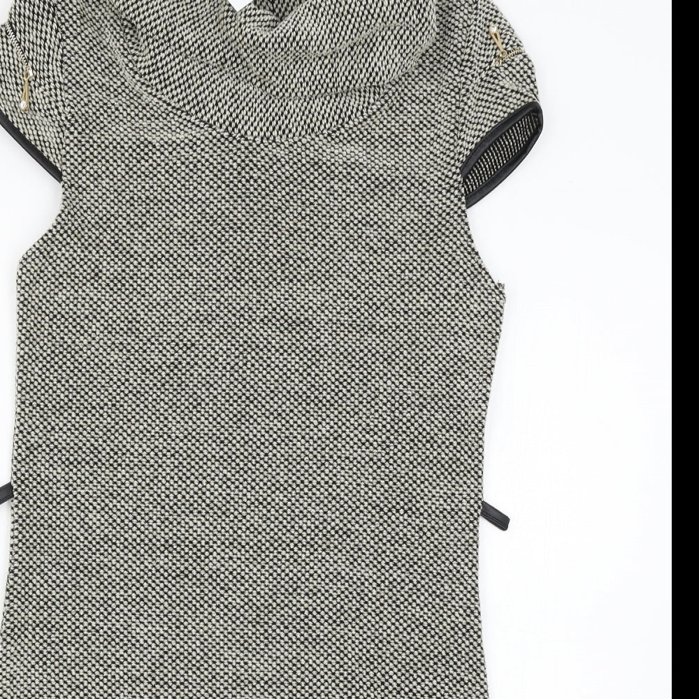 Quiz Womens Grey   Jumper Dress  Size M