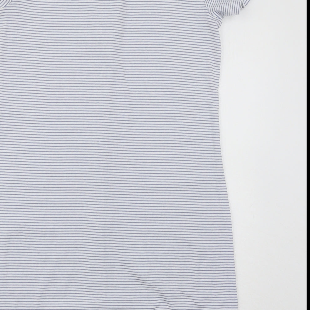 Primark Womens Blue Striped  Shirt Dress  Size 14