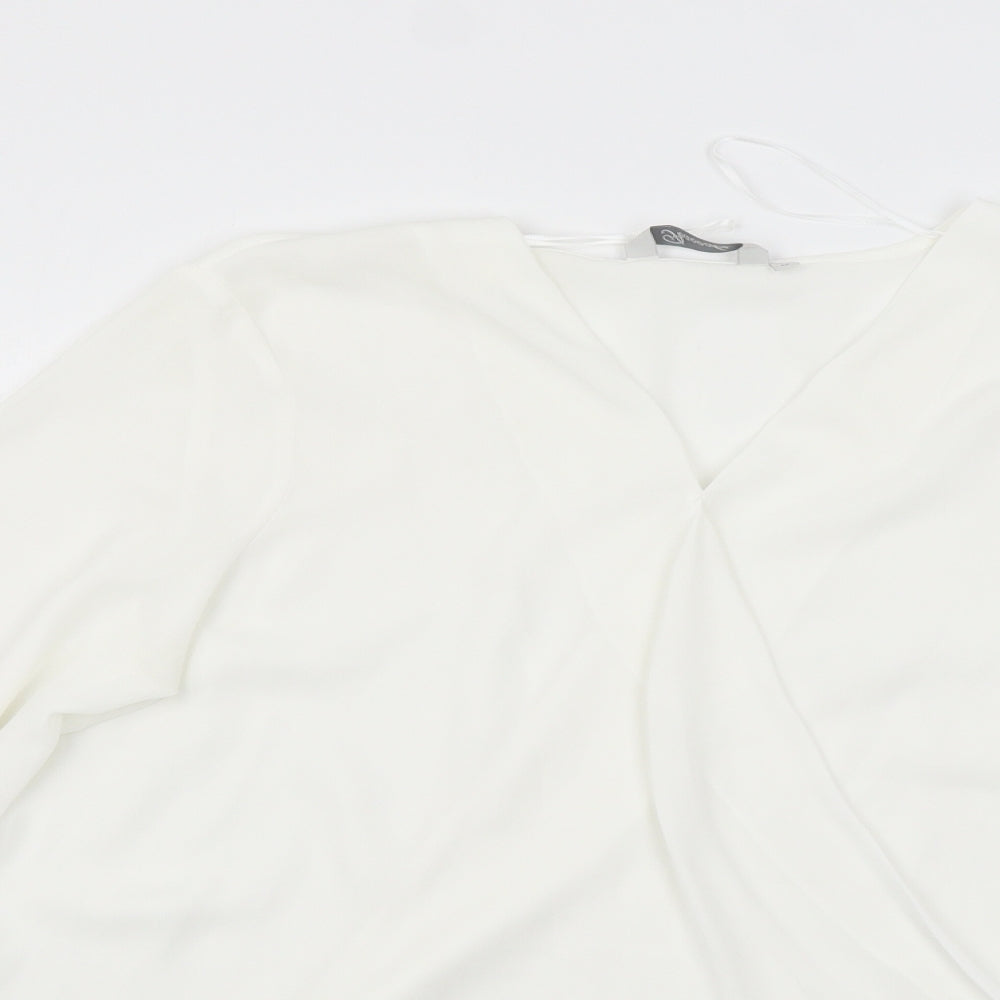 Peacocks Womens White   Basic Blouse Size 12