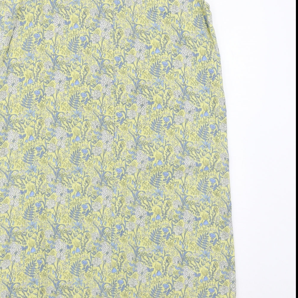 NEXT Womens Yellow Floral  Tank Dress  Size 12