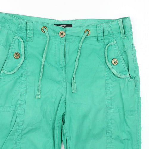 George Womens Green   Cropped Trousers Size 10