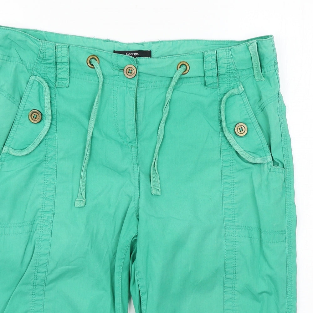 George Womens Green   Cropped Trousers Size 10