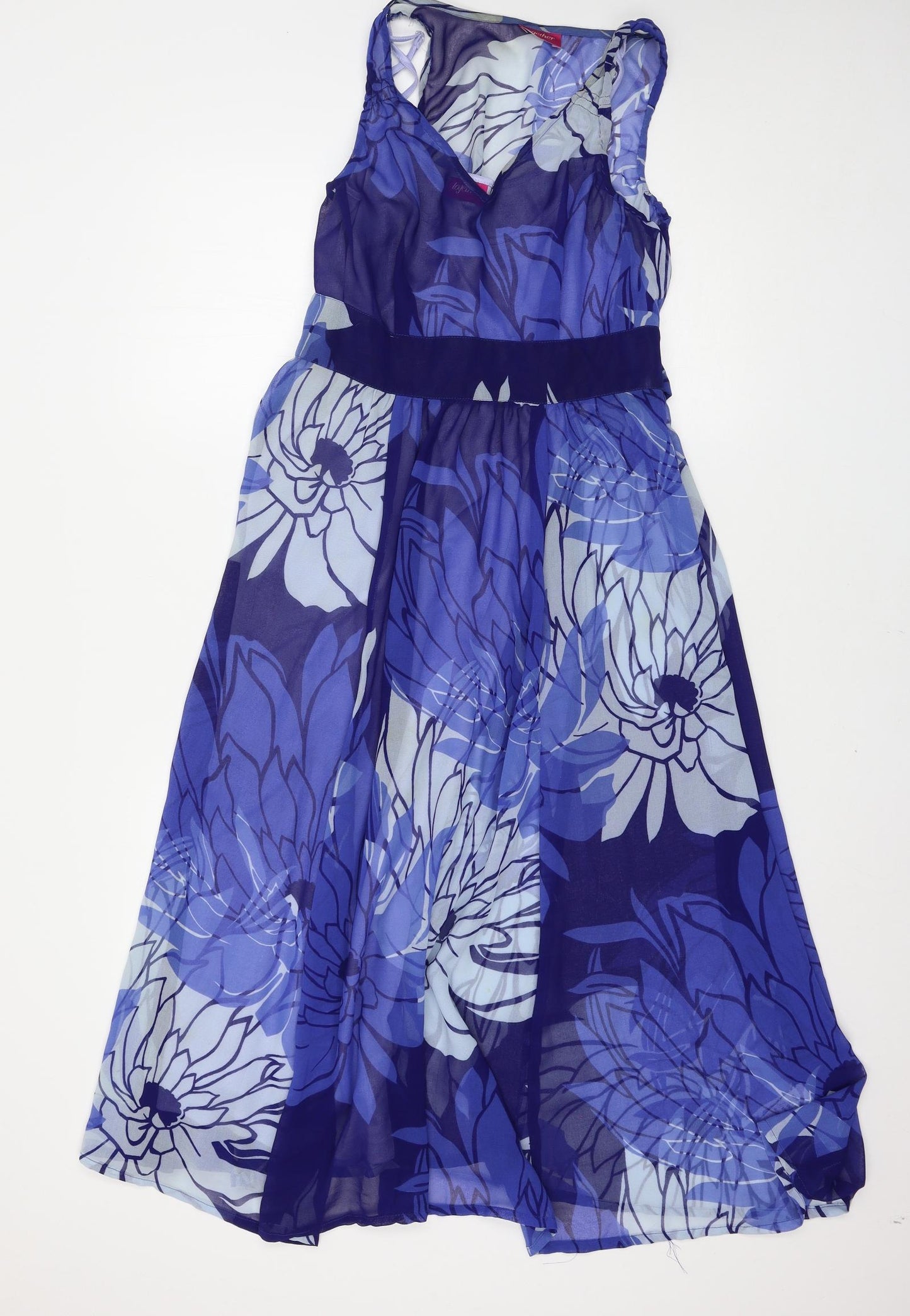 Together Womens Blue Floral  Maxi  Size 12
