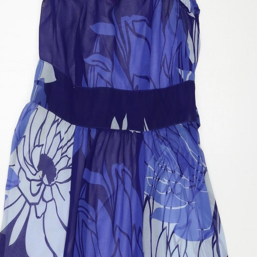 Together Womens Blue Floral  Maxi  Size 12