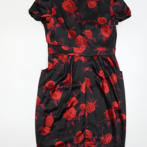 Fever London Womens Multicoloured Floral  Bodycon  Size 14