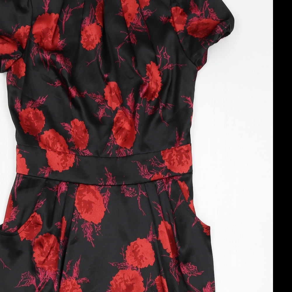 Fever London Womens Multicoloured Floral  Bodycon  Size 14