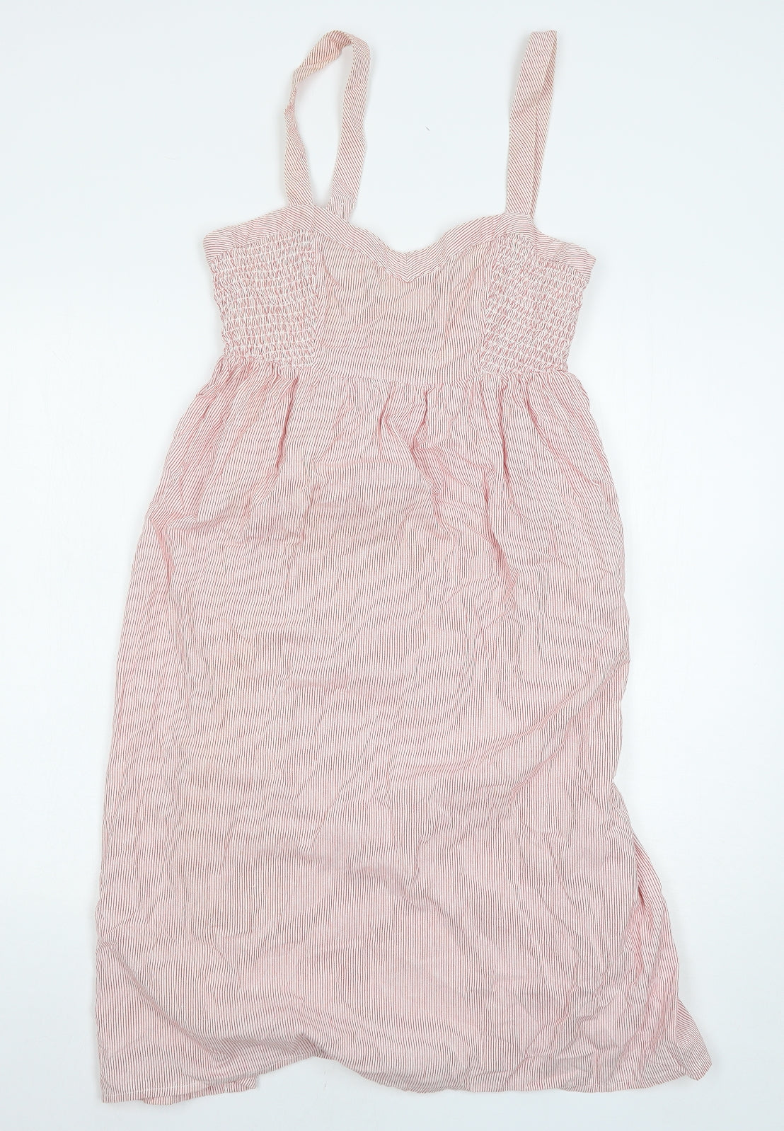 George Womens Pink Striped  Tank Dress  Size 12