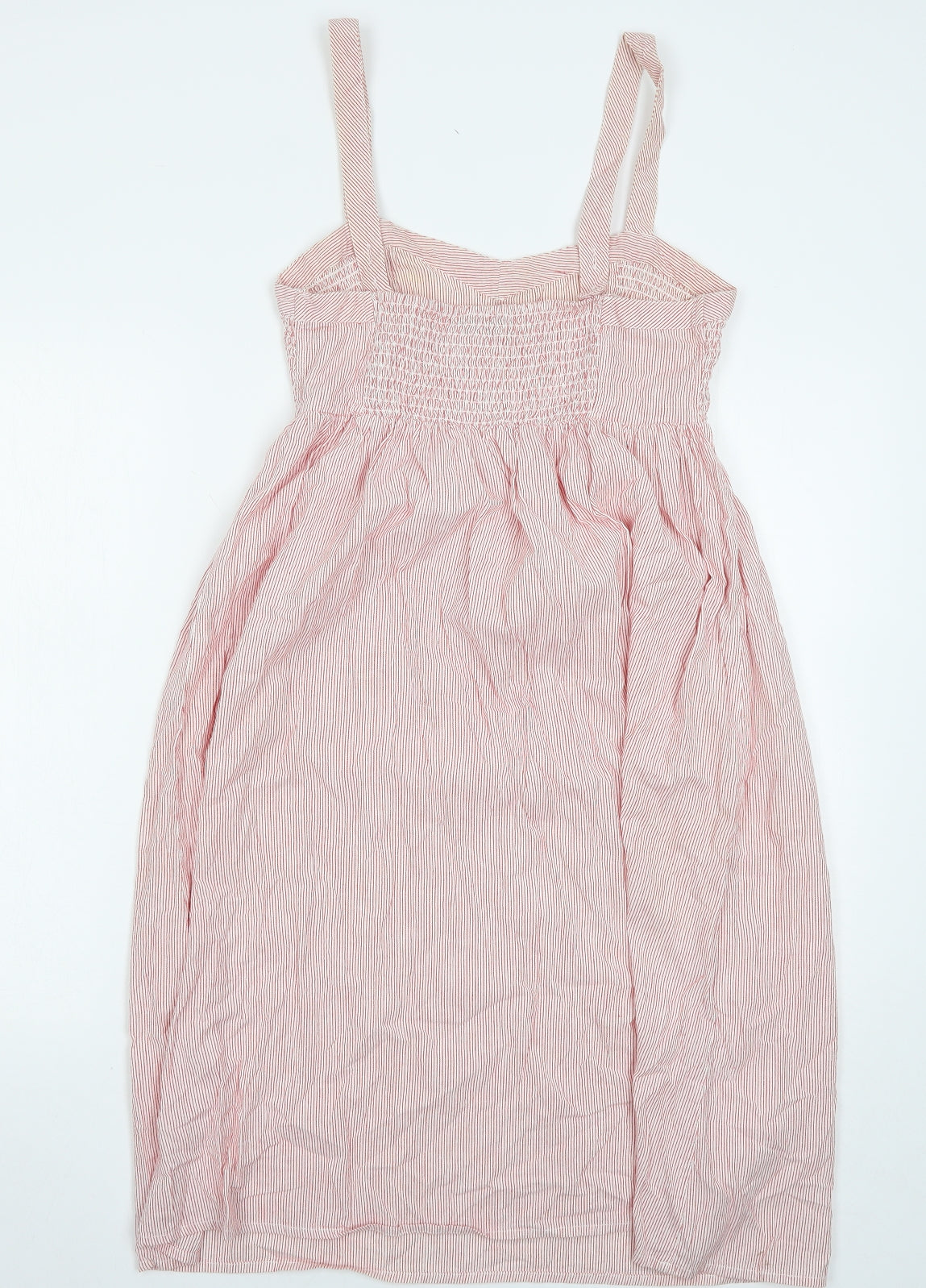 George Womens Pink Striped  Tank Dress  Size 12
