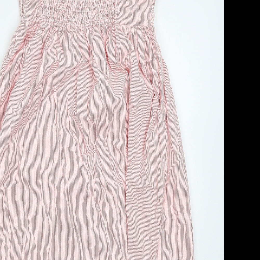 George Womens Pink Striped  Tank Dress  Size 12