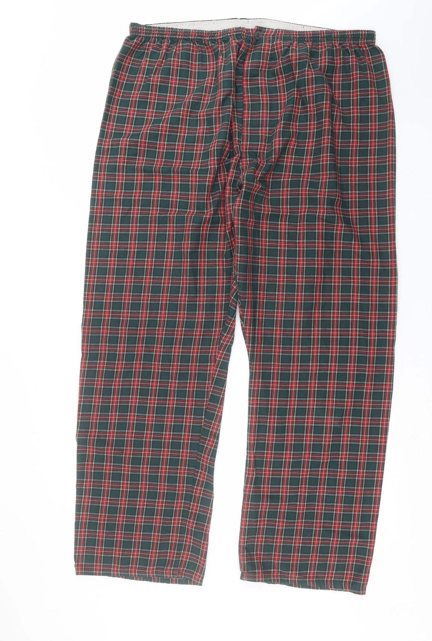 George Mens Green Plaid   Pyjama Pants Size XL
