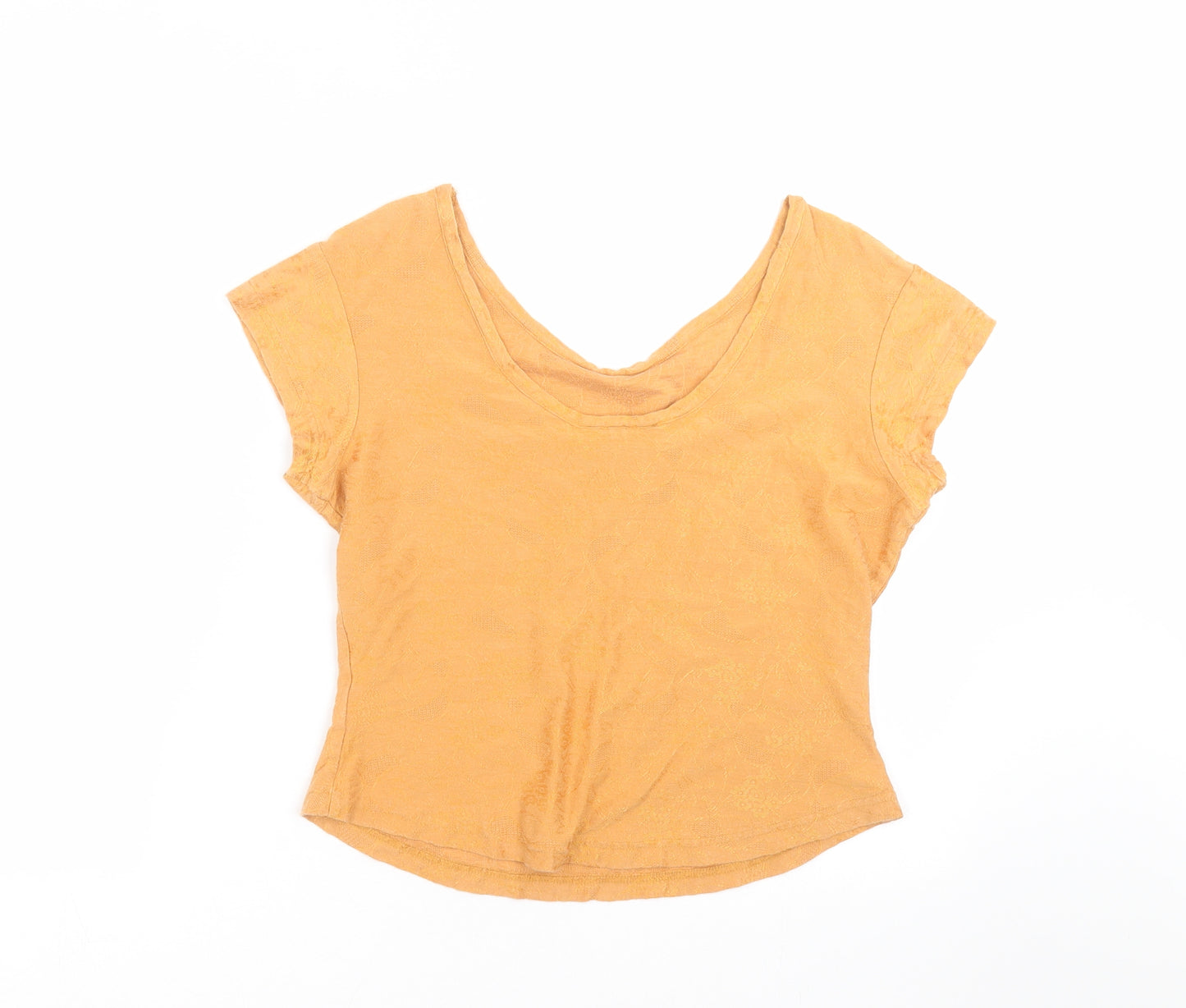 Bitte kai rand Womens Orange Floral  Basic T-Shirt Size L