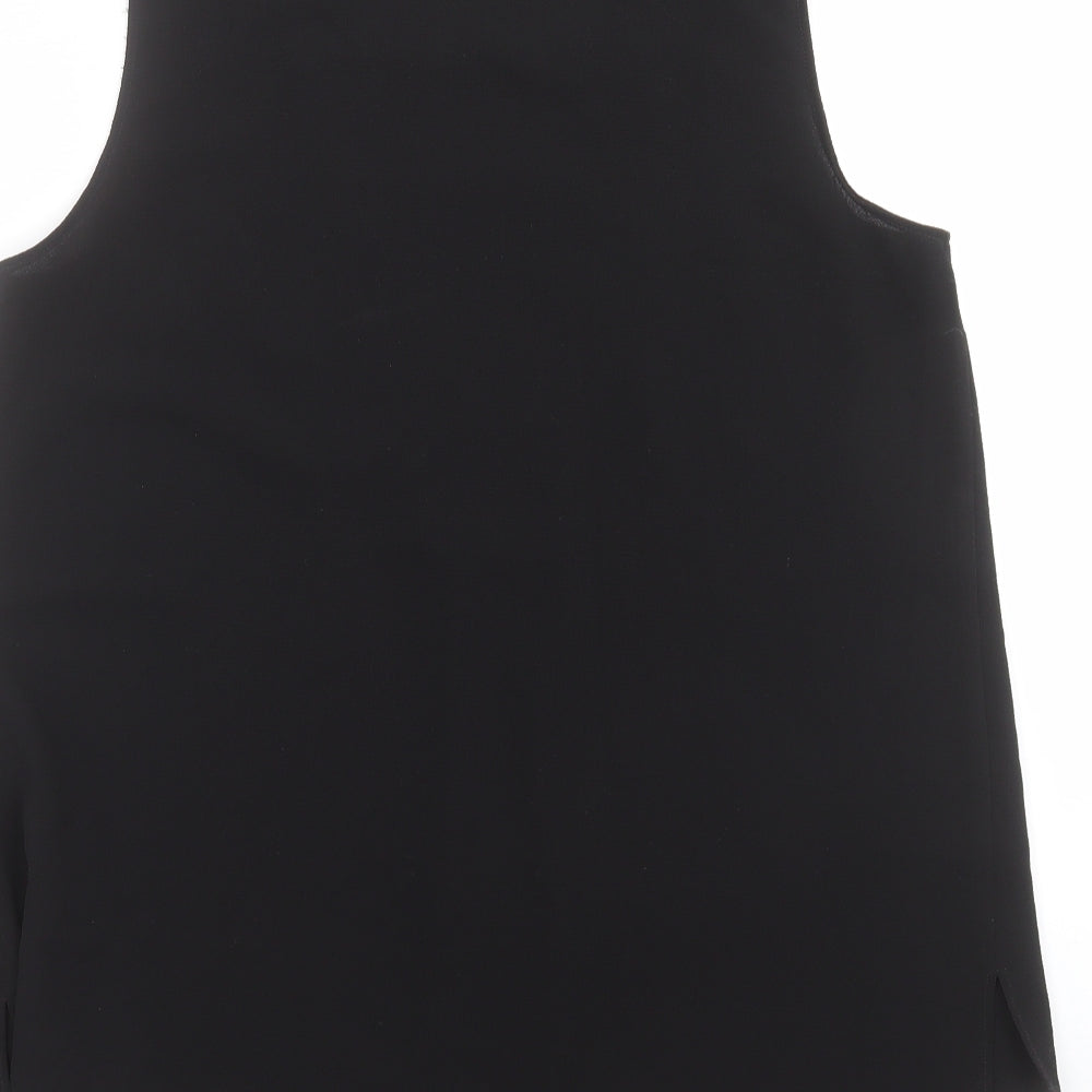 Nutmeg Womens Black   Basic Blouse Size 14  - lace trim