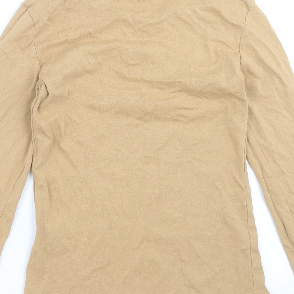 Brave Soul Womens Beige   Basic T-Shirt Size XS