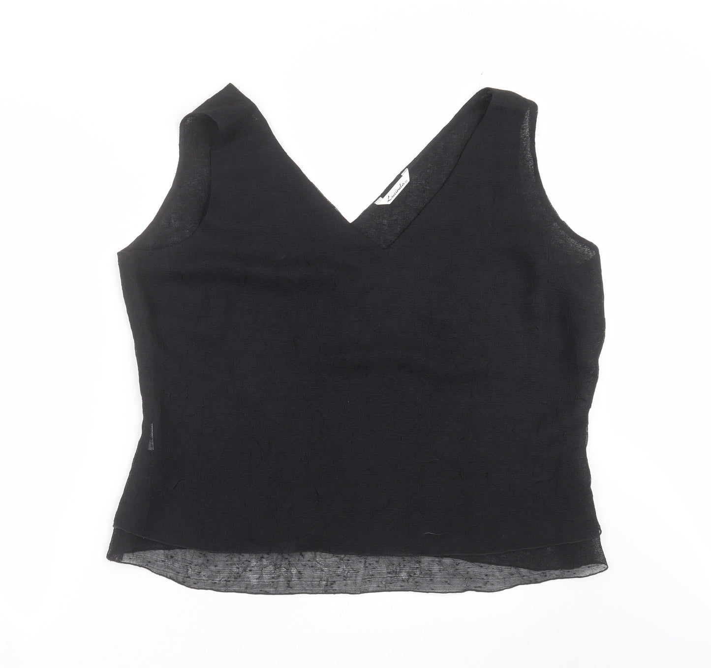 lucinda Womens Black   Basic Blouse Size 20