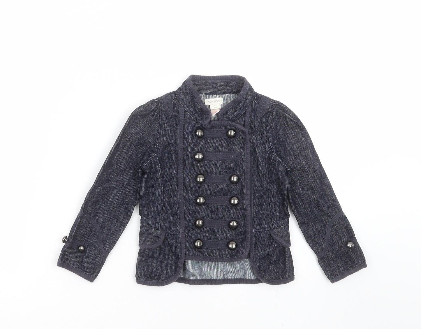 Monsoon Girls Blue  Denim Jacket  Size 3-4 Years