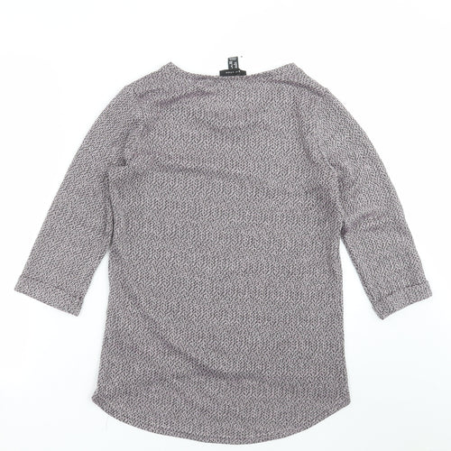 New Look Womens Purple  Knit Pullover Jumper Size 8