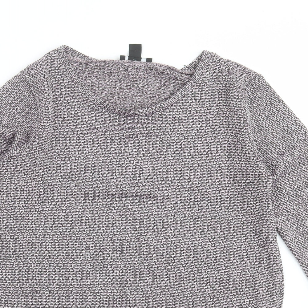 New Look Womens Purple  Knit Pullover Jumper Size 8