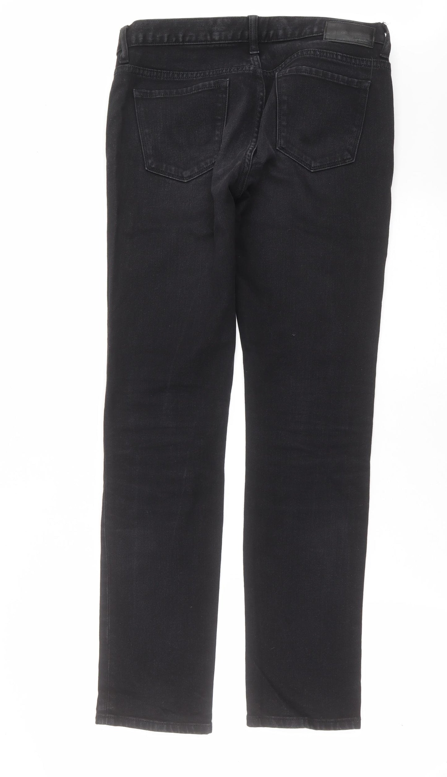 Preworn Mens Black  Denim Straight Jeans Size 30 in L32 in