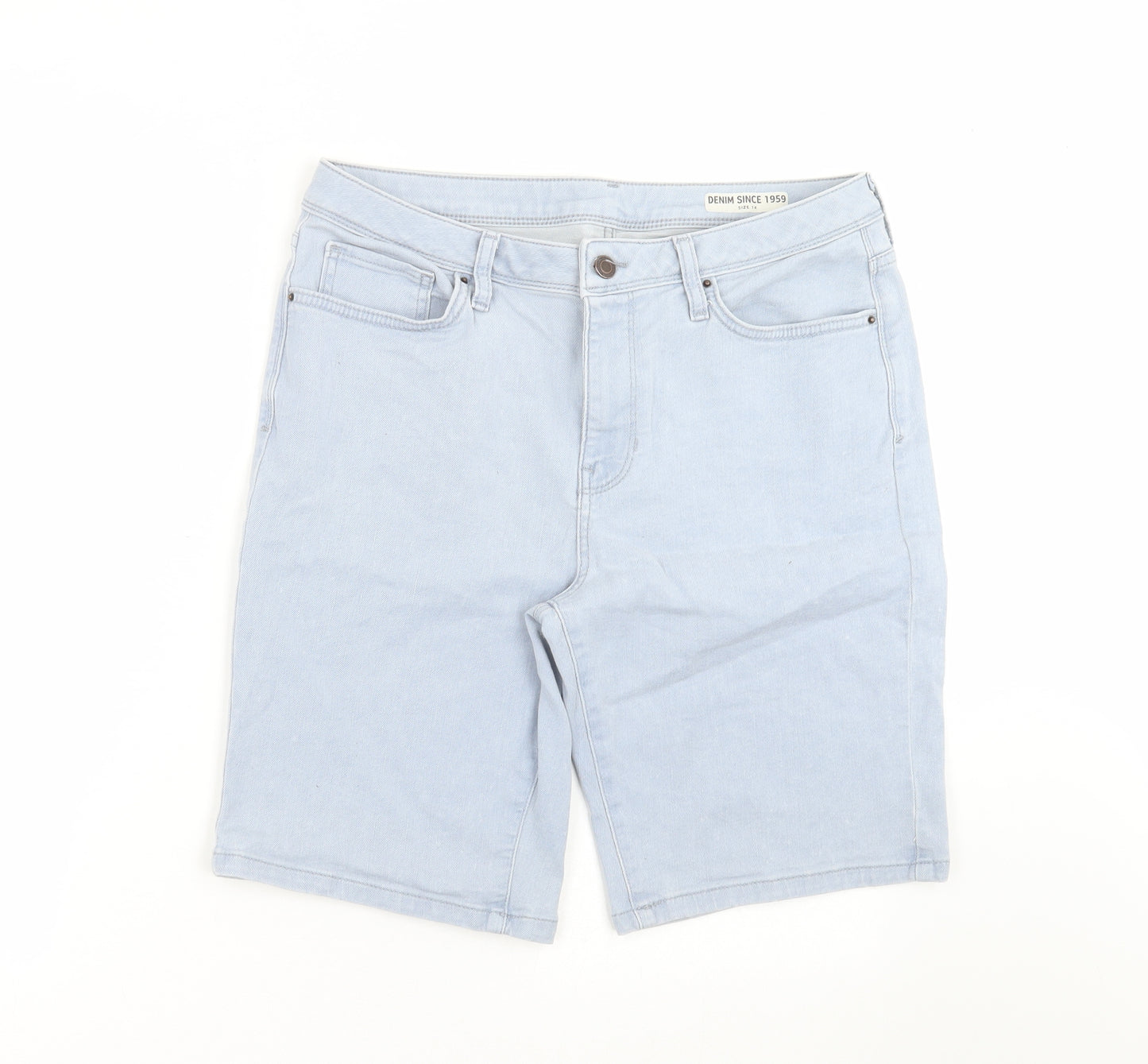 Marks and Spencer Womens Blue  Denim Bermuda Shorts Size 14