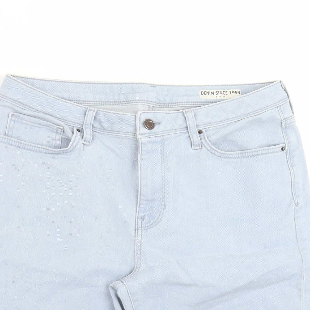 Marks and Spencer Womens Blue  Denim Bermuda Shorts Size 14