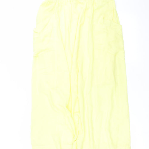 Marks and Spencer Womens Yellow   Maxi Skirt Size 8