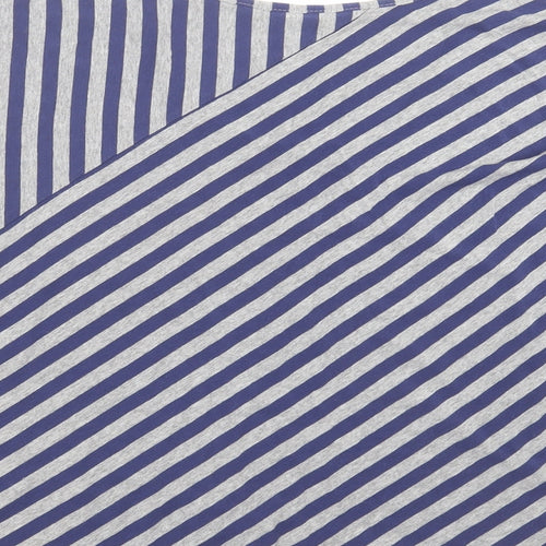 Kaleidoscope Womens Blue Striped  Basic T-Shirt Size M