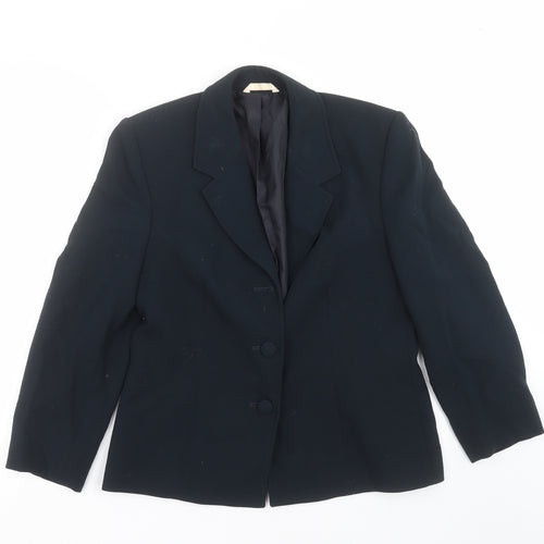 Preworn Womens Blue   Jacket Suit Jacket Size 14