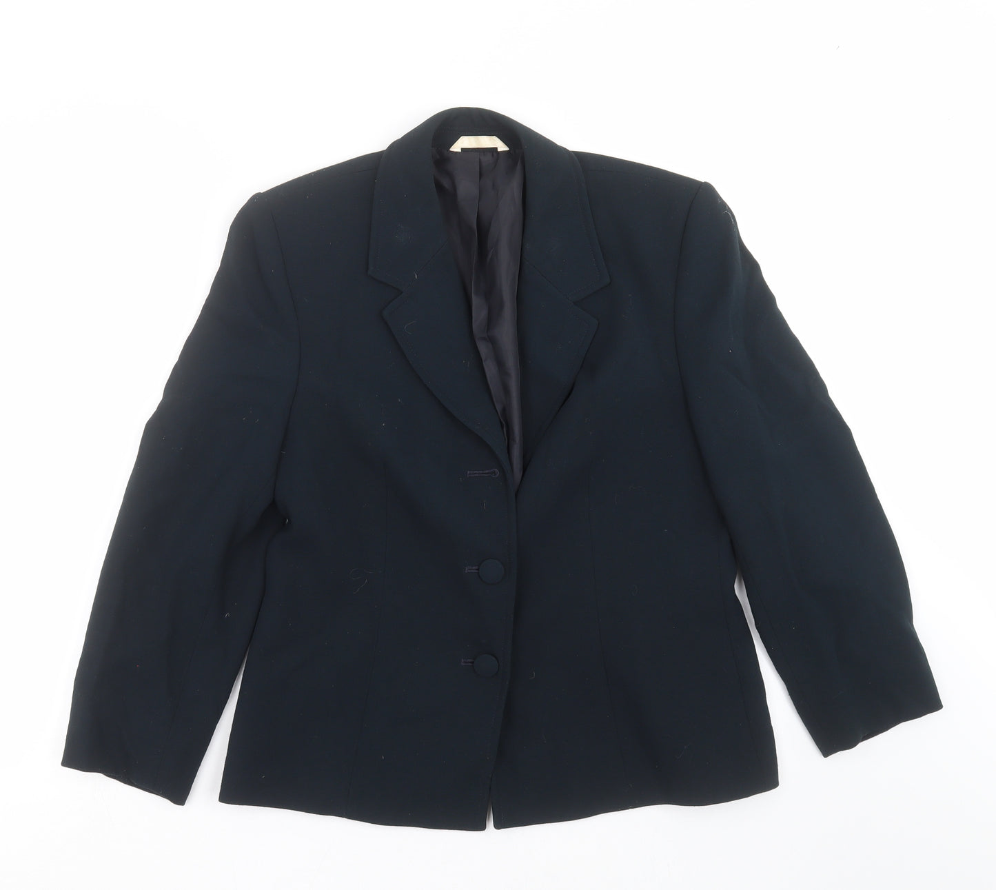 Preworn Womens Blue   Jacket Suit Jacket Size 14