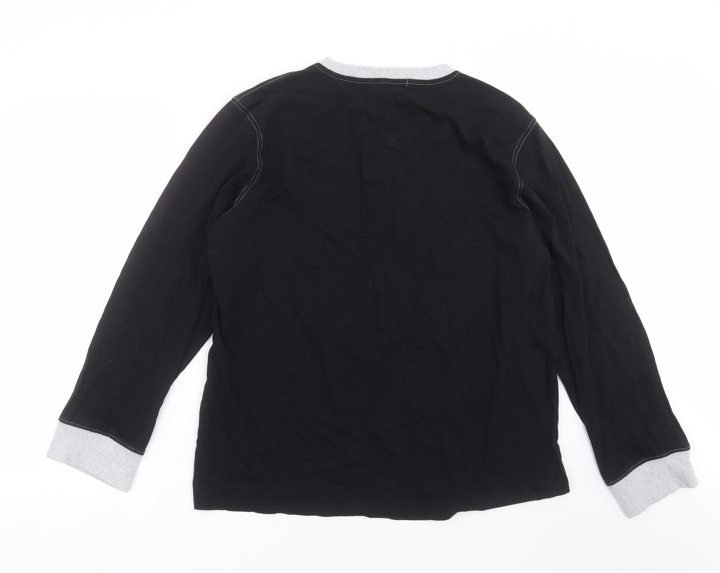doaraha Mens Black Solid   Pyjama Top Size XL