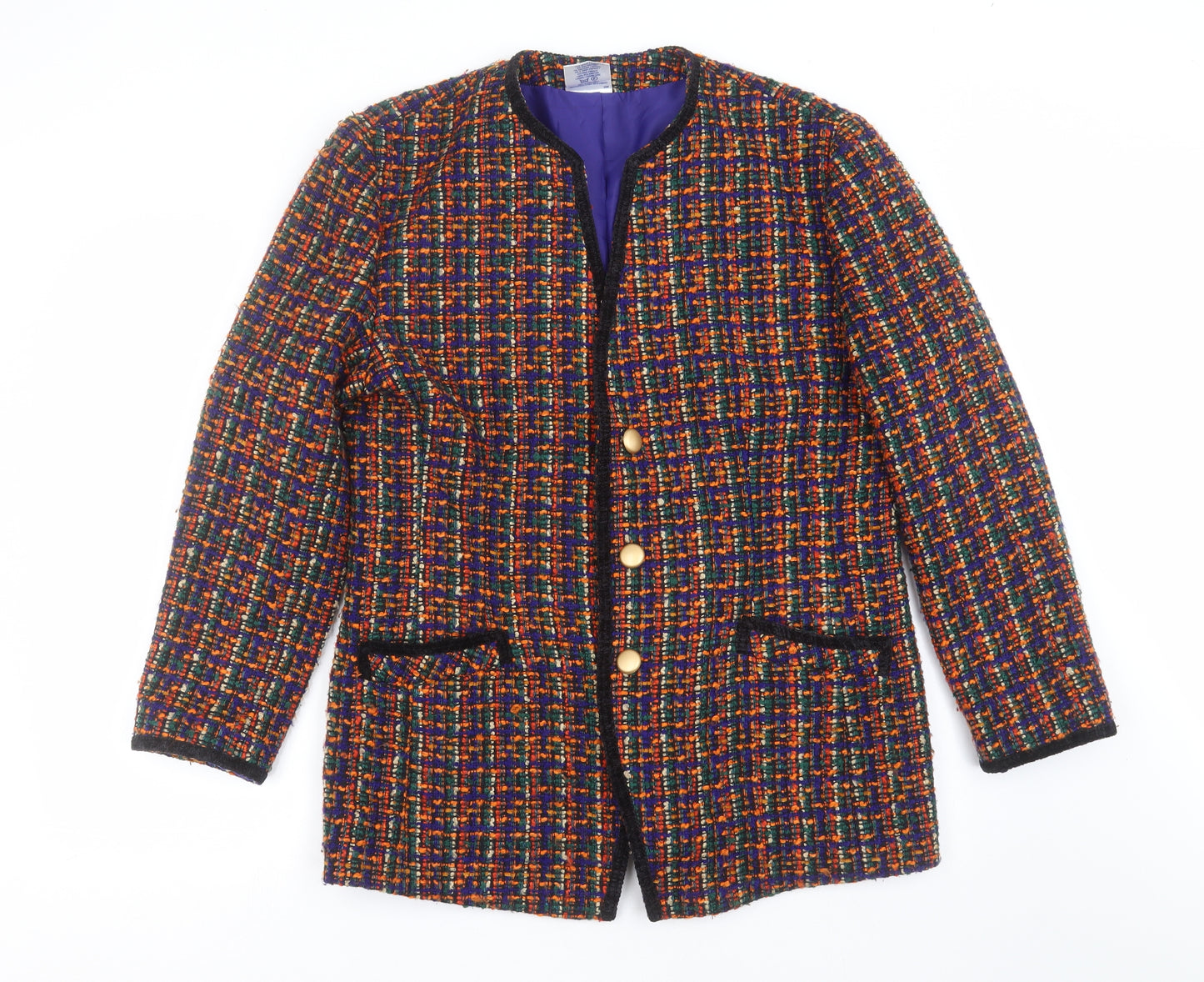 Alexon Womens Multicoloured Check  Jacket Coat Size 16