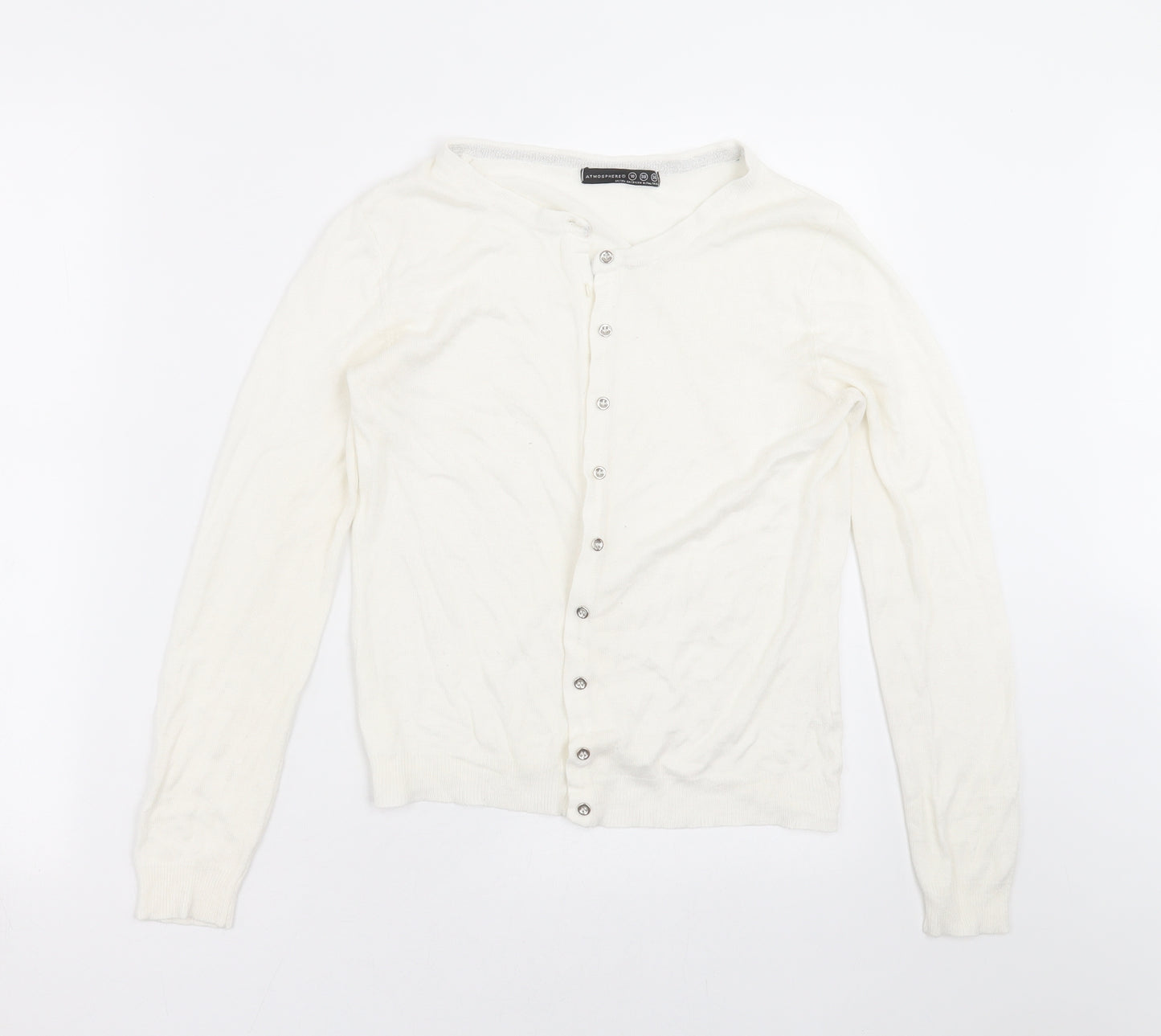 Primark Womens Ivory  Knit Cardigan Jumper Size 10