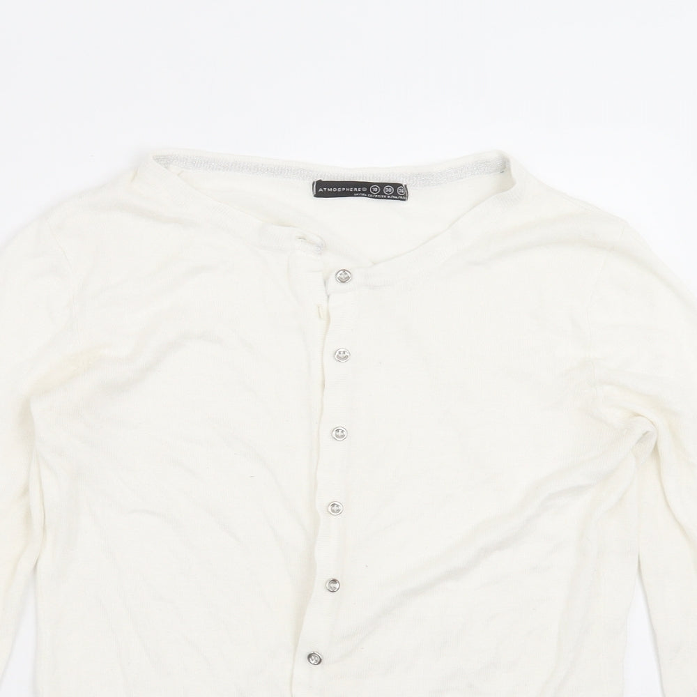 Primark Womens Ivory  Knit Cardigan Jumper Size 10