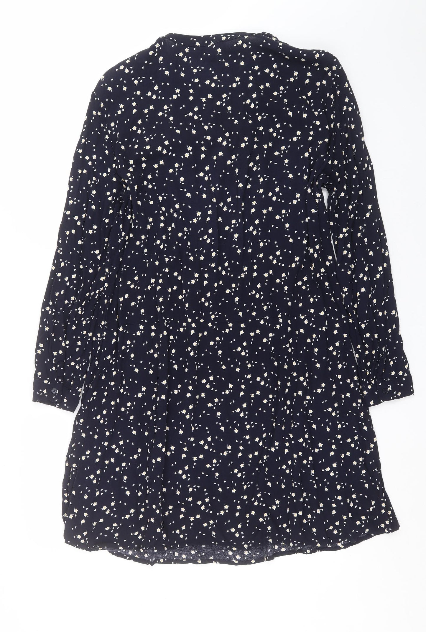 Esprit Womens Blue Floral  Shirt Dress  Size 16