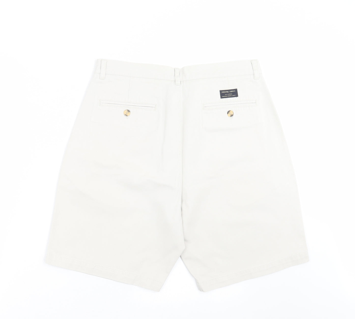 Burton Mens Beige   Chino Shorts Size 34 in