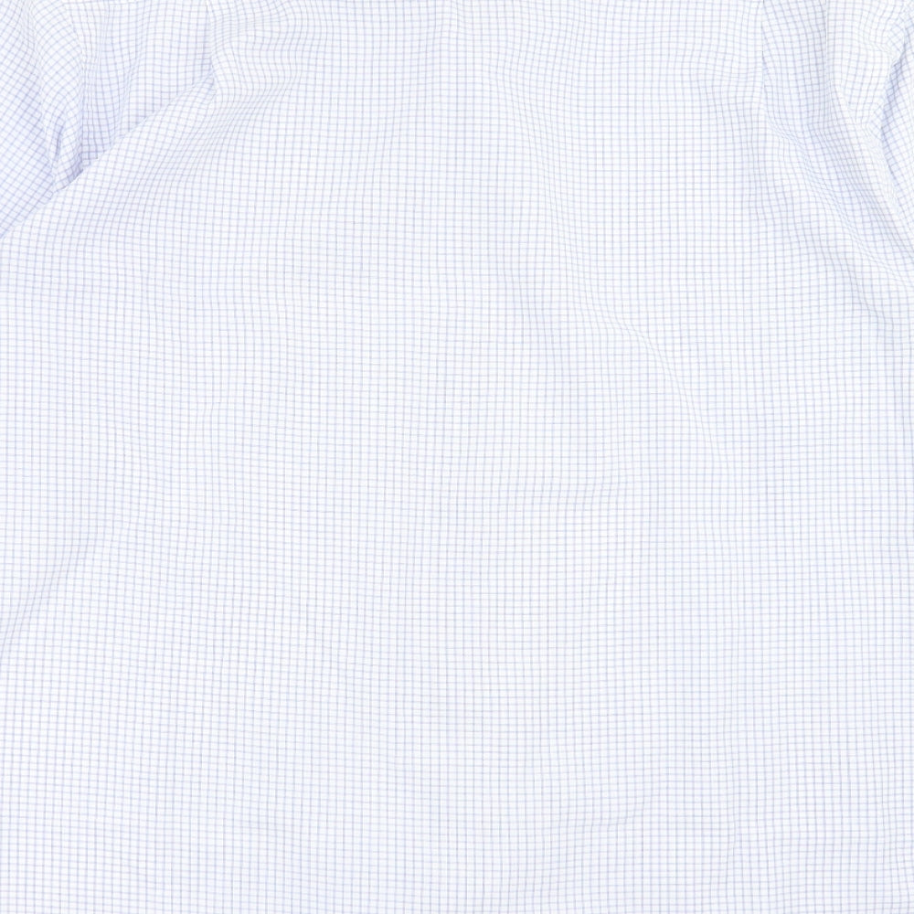 Burton Mens Blue Check   Button-Up Size 15.5