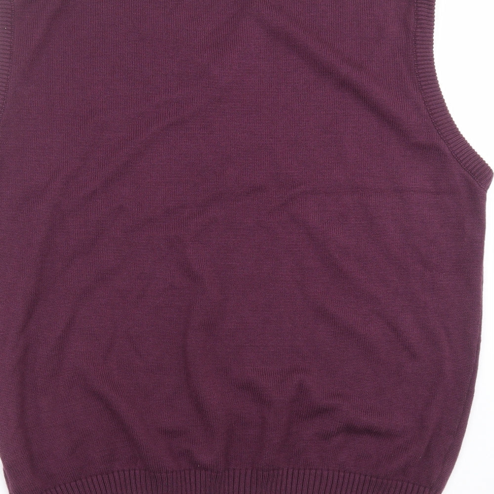 Infinity man Mens Purple Argyle/Diamond Knit Pullover Jumper Size 2XL