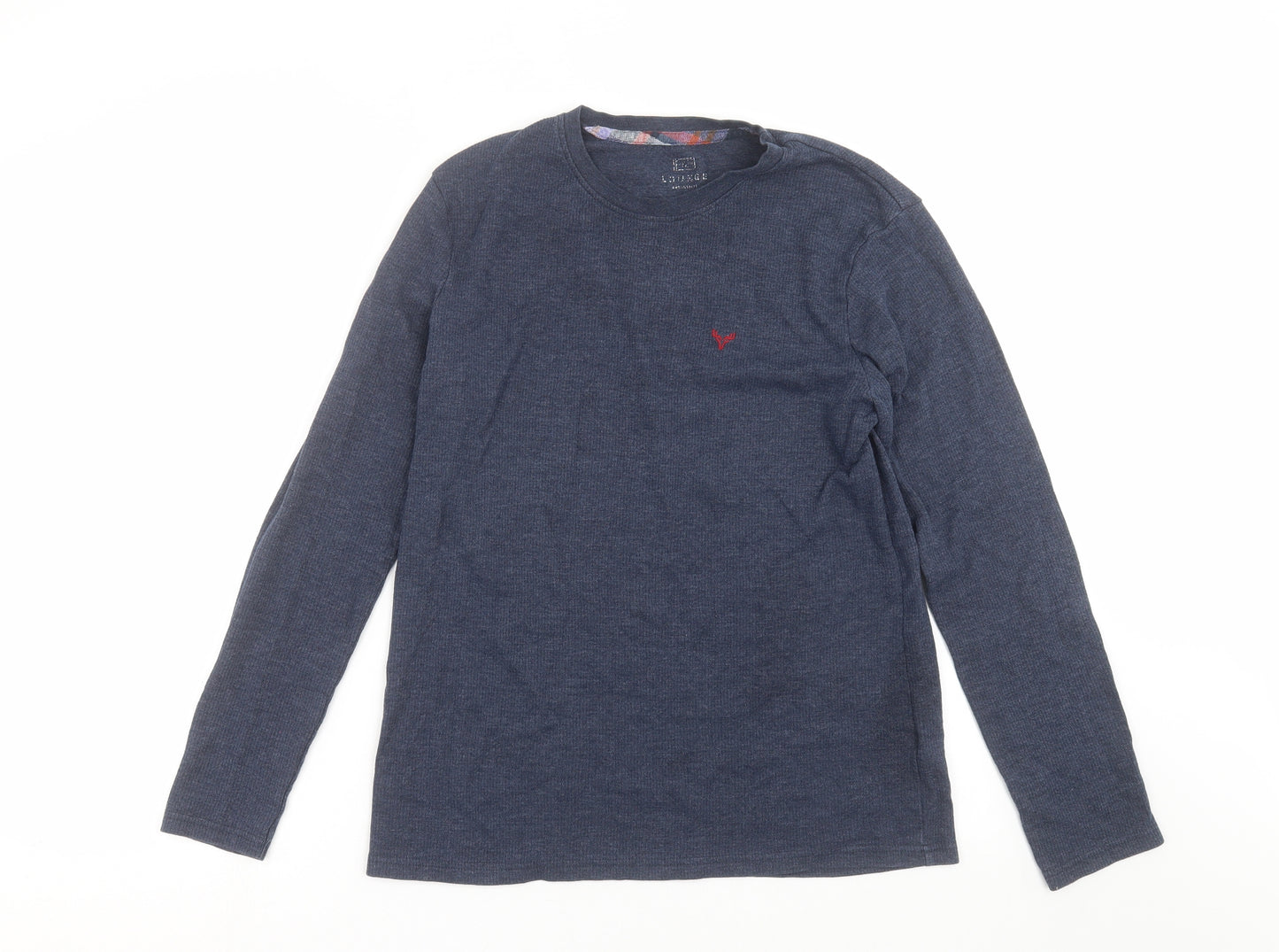 F&F Mens Blue Solid   Pyjama Top Size M