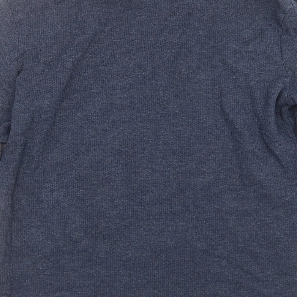 F&F Mens Blue Solid   Pyjama Top Size M