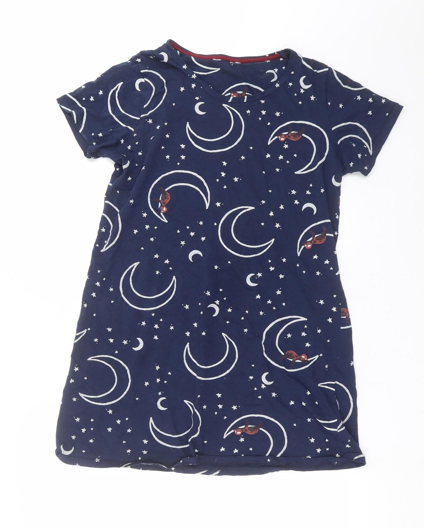 Marks and Spencer Womens Blue   Top Nightshirt Size 12  - Moon and Stars