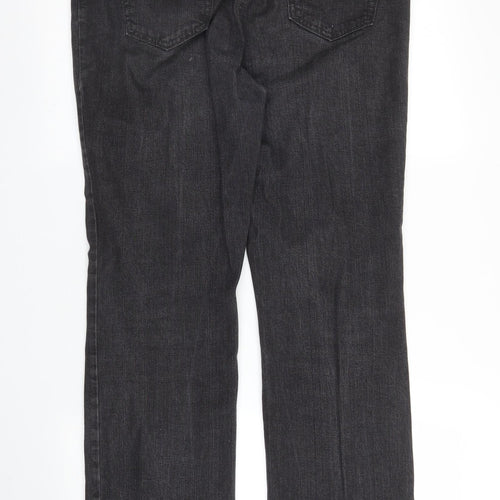 M&S Womens Grey  Denim Bootcut Jeans Size 14 L30 in