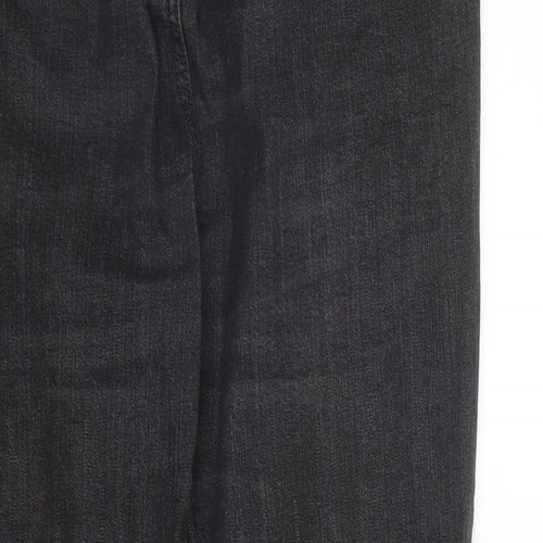 M&S Womens Grey  Denim Bootcut Jeans Size 14 L30 in