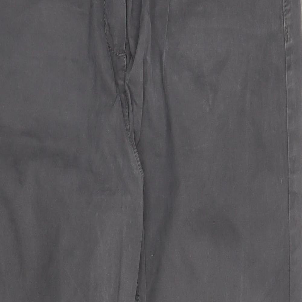 Per Una Womens Grey   Chino Trousers Size 16 L27 in