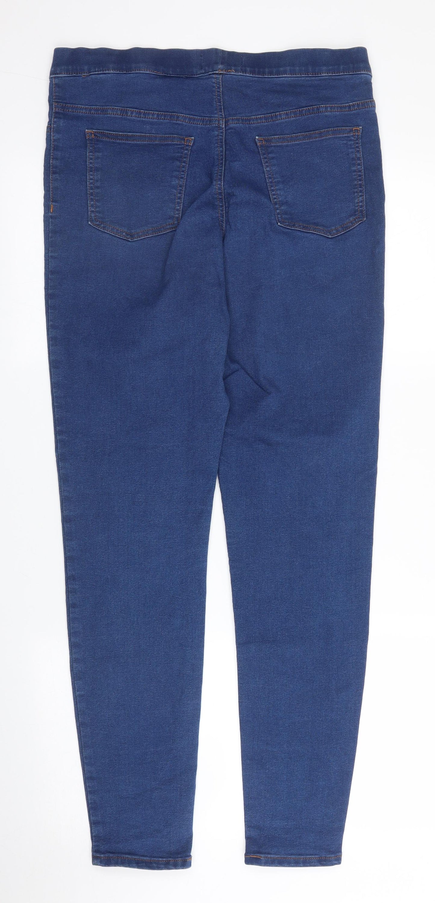 M&S Womens Blue  Denim Jegging Jeans Size 14 L28 in